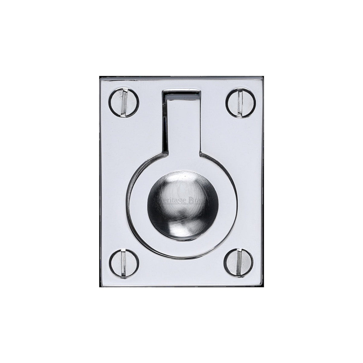 Flush Ring Cabinet Pull by M Marcus - Heritage Brass