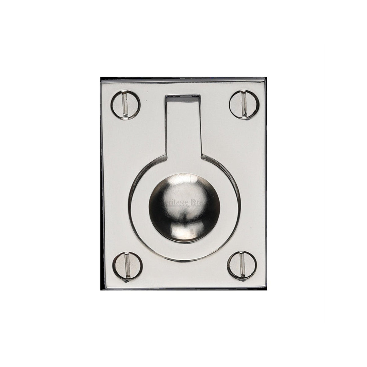 Flush Ring Cabinet Pull by M Marcus - Heritage Brass