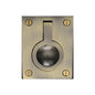 Flush Ring Cabinet Pull by M Marcus - Heritage Brass