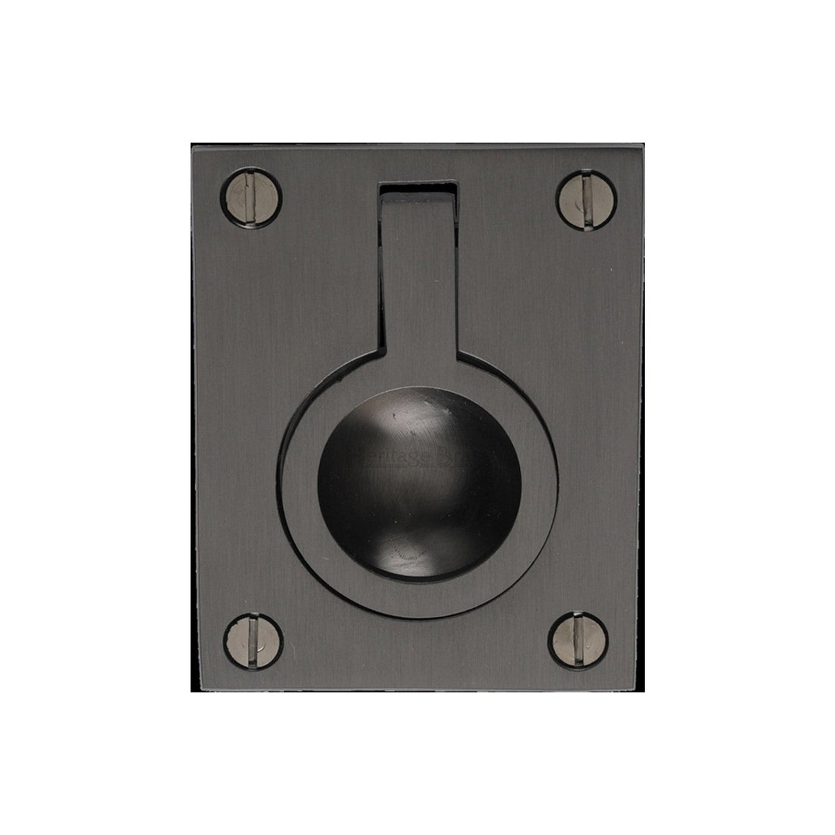Flush Ring Cabinet Pull by M Marcus - Heritage Brass