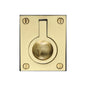 Flush Ring Cabinet Pull by M Marcus - Heritage Brass
