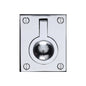 Flush Ring Cabinet Pull by M Marcus - Heritage Brass