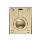 Flush Ring Cabinet Pull by M Marcus - Heritage Brass