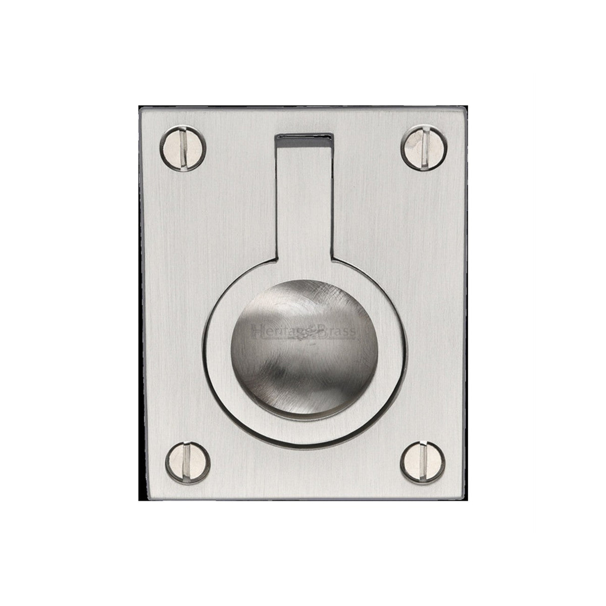 Flush Ring Cabinet Pull by M Marcus - Heritage Brass