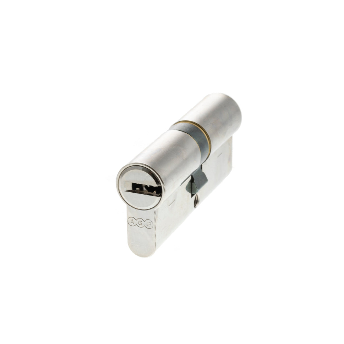 AGB 15 Pin Double Euro Cylinder - Polished Chrome - 35-35mm (70mm)
