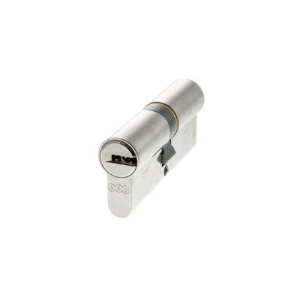 AGB 15 Pin Double Euro Cylinder - Polished Chrome - 35-35mm (70mm)