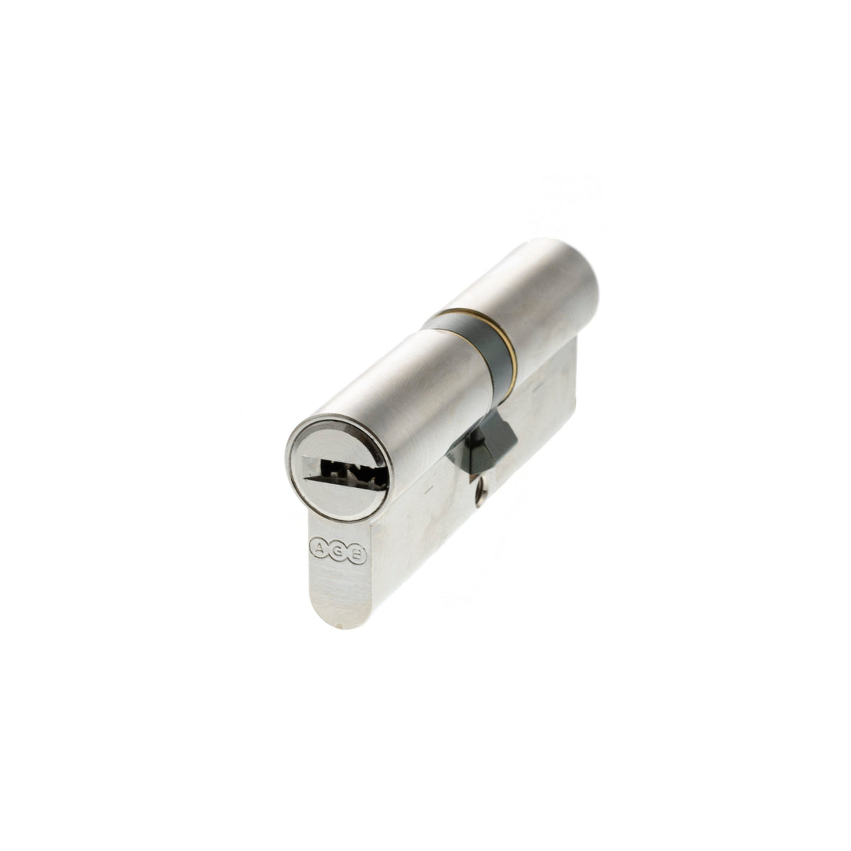 AGB 15 Pin Double Euro Cylinder - Polished Chrome - 40-40mm (80mm)