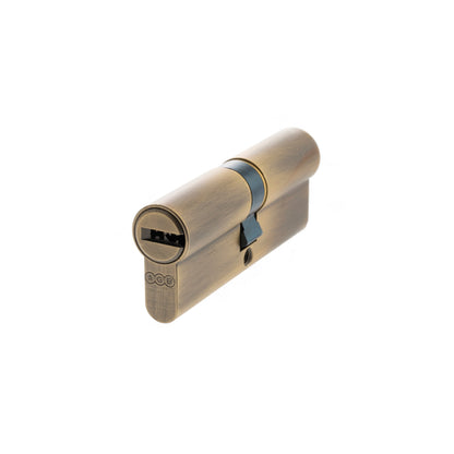 AGB 15 Pin Double Euro Cylinder - Matt Antique Brass - 40-40mm (80mm)