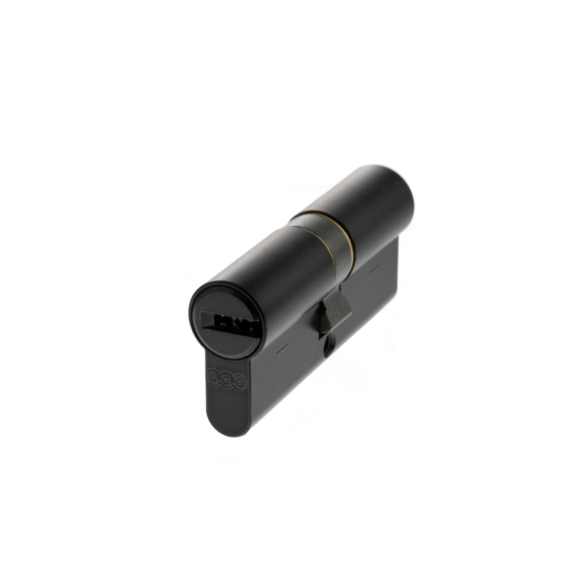 AGB 15 Pin Double Euro Cylinder - Matt Black - 35-35mm (70mm)
