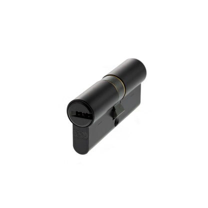 AGB 15 Pin Double Euro Cylinder - Matt Black - 35-35mm (70mm)