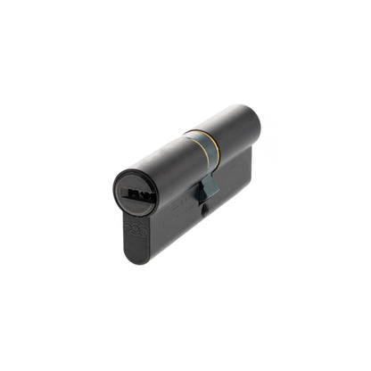 AGB 15 Pin Double Euro Cylinder - Matt Black - 40-40mm (80mm)