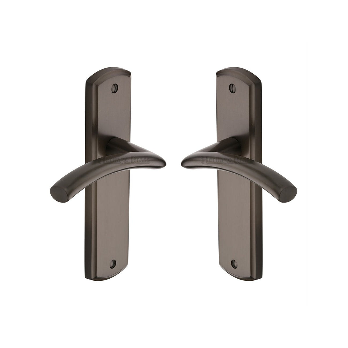 Centaur Door Handle on Plate by M Marcus - Heritage Brass