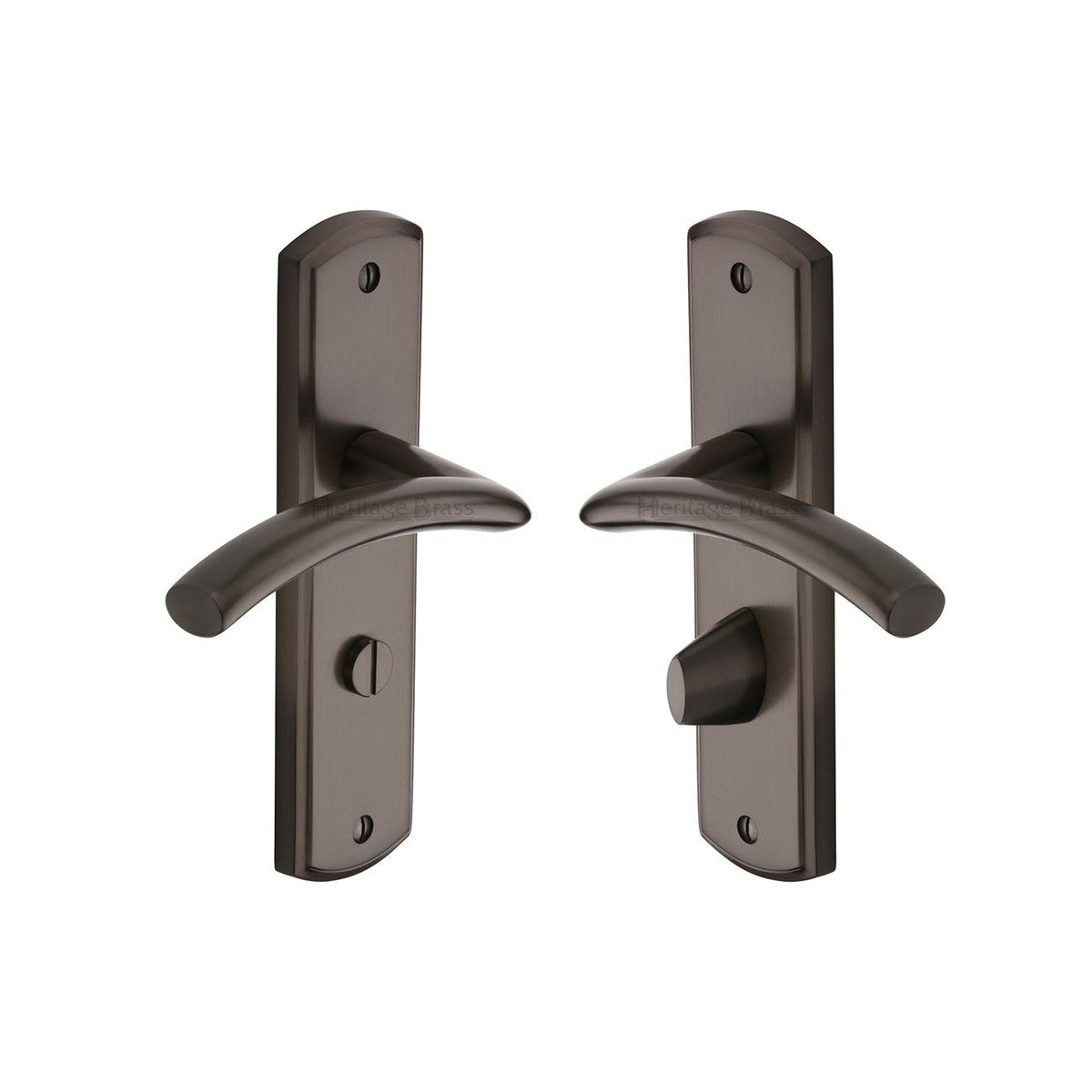Centaur Door Handle on Plate by M Marcus - Heritage Brass