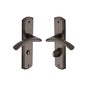 Centaur Door Handle on Plate by M Marcus - Heritage Brass