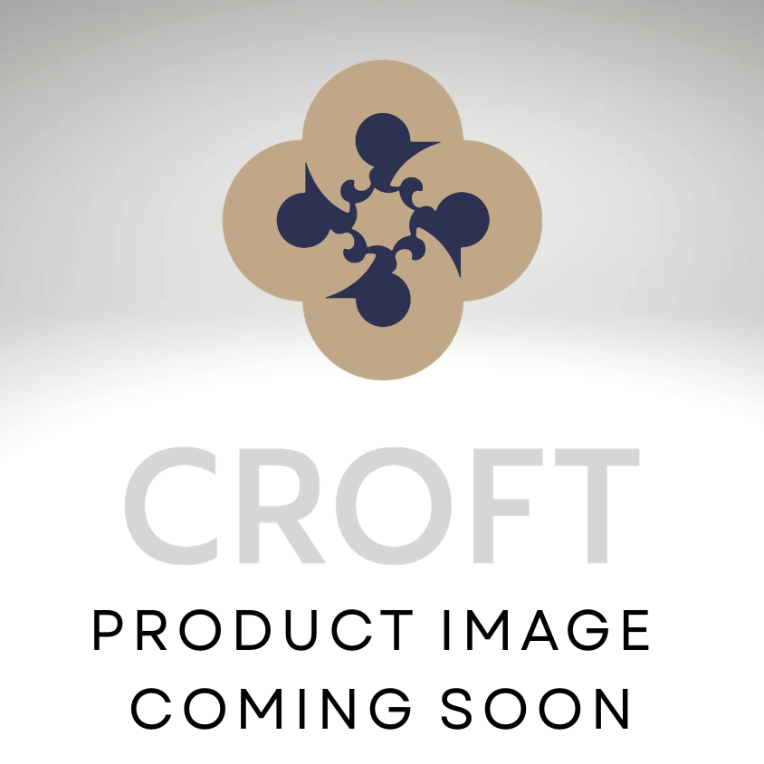 Croft - Reeded Cushion Knob on Arched latch plate 6516L by Croft Ironmongery