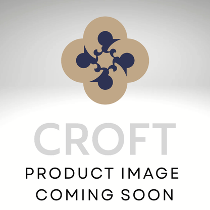 Croft - Reeded Ball Knob on Arched latch plate 6511L by Croft Ironmongery
