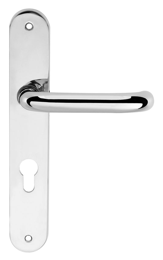 CleanTouch Anti-Bac RTD Safety Lever on Round Euro Backplate - Polished Chrome - Default