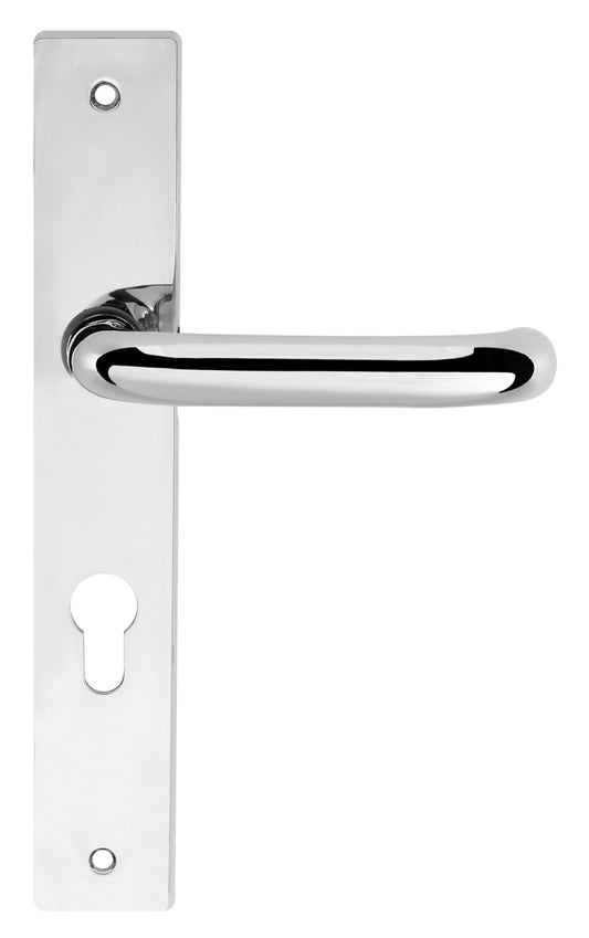 CleanTouch Anti-Bac RTD Safety Lever on Square Euro Backplate - Polished Chrome - Default