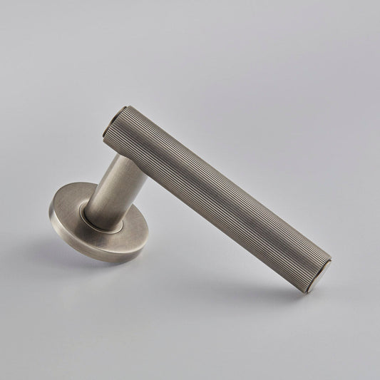 Croft - Avenue Door Handle on Covered Rose 100 by Croft Ironmongery