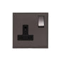 Executive Range Matt Bronze Switches & Sockets, EX9 - Single Socket (13 Amp) by Heritage Brass By M-Marcus