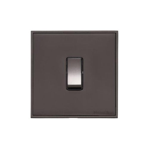 Executive Range Matt Bronze Switches & Sockets, EX9 - 1 Gang Intermediate Rocker Switch by Heritage Brass By M-Marcus