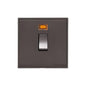 Executive Range Matt Bronze Switches & Sockets, EX9 - 20A Double Pole Switch with Neon by Heritage Brass By M-Marcus
