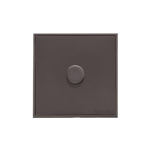 Executive Range Matt Bronze Switches & Sockets, EX9 - 1 Gang Dimmer 250 watts (Compatible with halogen/ incandescent bulbs) by Heritage Brass By M-Marcus