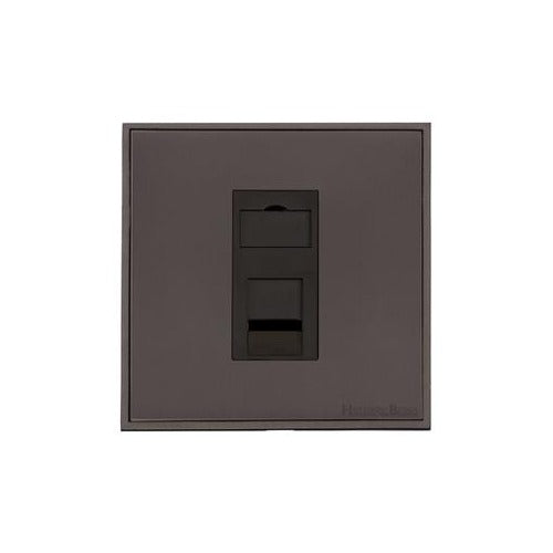 Executive Range Matt Bronze Switches & Sockets, EX9 - 1 Gang RJ11 by Heritage Brass By M-Marcus