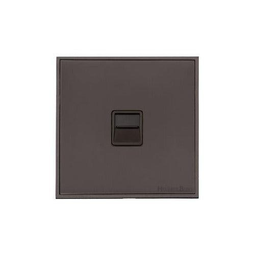 Executive Range Matt Bronze Switches & Sockets, EX9 - 1 Gang Secondary Line Socket by Heritage Brass By M-Marcus