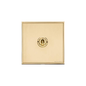 Executive Range Satin Brass with Polished Brass Switches & Sockets, EX14 - 1 Gang Intermediate Toggle Switch by Heritage Brass By M-Marcus