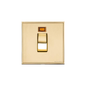 Executive Range Satin Brass with Polished Brass Switches & Sockets, EX14 - 45A DP Cooker Switch with Neon (single plate) by Heritage Brass By M-Marcus