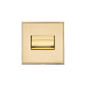 Executive Range Satin Brass with Polished Brass Switches & Sockets, EX14 - 6A Triple Pole Fan Isolator Switch by Heritage Brass By M-Marcus