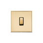 Executive Range Satin Brass with Polished Brass Switches & Sockets, EX14 - 1 Gang Rocker Switch by Heritage Brass By M-Marcus