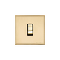 Executive Range Satin Brass with Polished Brass Switches & Sockets, EX14 - 1 Gang Intermediate Rocker Switch by Heritage Brass By M-Marcus