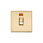 Executive Range Satin Brass with Polished Brass Switches & Sockets, EX14 - 20A Double Pole Switch with Neon by Heritage Brass By M-Marcus