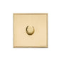 Executive Range Satin Brass with Polished Brass Switches & Sockets, EX14 - 1G Multi Location Secondary Dimmer by Heritage Brass By M-Marcus