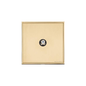 Executive Range Satin Brass with Polished Brass Switches & Sockets, EX14 - 1 Gang Satellite Socket by Heritage Brass By M-Marcus