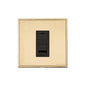 Executive Range Satin Brass with Polished Brass Switches & Sockets, EX14 - 1 Gang CAT6 by Heritage Brass By M-Marcus