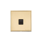 Executive Range Satin Brass with Polished Brass Switches & Sockets, EX14 - 1 Gang Secondary Line Socket by Heritage Brass By M-Marcus