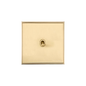 Executive Range Satin Brass with Polished Brass Switches & Sockets, EX14 - 1 Gang Intermediate Stockholm Toggle by Heritage Brass By M-Marcus