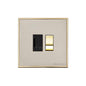 Executive Range Satin Nickel with Polished Brass Switches & Sockets, EX15 - Switched Spur (13 Amp) by Heritage Brass By M-Marcus