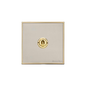 Executive Range Satin Nickel with Polished Brass Switches & Sockets, EX15 - 1 Gang Intermediate Toggle Switch by Heritage Brass By M-Marcus