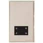 Executive Range Satin Nickel with Polished Brass Switches & Sockets, EX15 - Shaver Socket Output Voltage 110/240V by Heritage Brass By M-Marcus