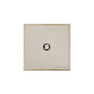 Executive Range Satin Nickel with Polished Brass Switches & Sockets, EX15 - 1 Gang Satellite Socket by Heritage Brass By M-Marcus