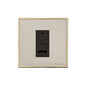Executive Range Satin Nickel with Polished Brass Switches & Sockets, EX15 - 1 Gang CAT6 by Heritage Brass By M-Marcus