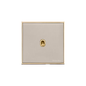 Executive Range Satin Nickel with Polished Brass Switches & Sockets, EX15 - 1 Gang Intermediate Stockholm Toggle by Heritage Brass By M-Marcus