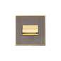 Executive Range Satin Black Nickel with Polished Brass Switches & Sockets, EX16 - 6A Triple Pole Fan Isolator Switch by Heritage Brass By M-Marcus