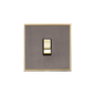 Executive Range Satin Black Nickel with Polished Brass Switches & Sockets, EX16 - 20A Double Pole Switch by Heritage Brass By M-Marcus