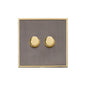 Executive Range Satin Black Nickel with Polished Brass Switches & Sockets, EX16 - 2G Multi Location Secondary Dimmer by Heritage Brass By M-Marcus