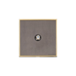 Executive Range Satin Black Nickel with Polished Brass Switches & Sockets, EX16 - 1 Gang Satellite Socket by Heritage Brass By M-Marcus